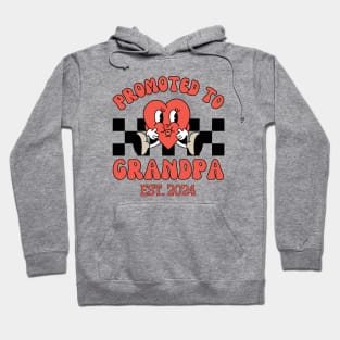 Grandpa Est 2024, New Grandfather, Grandpa Reveal Hoodie